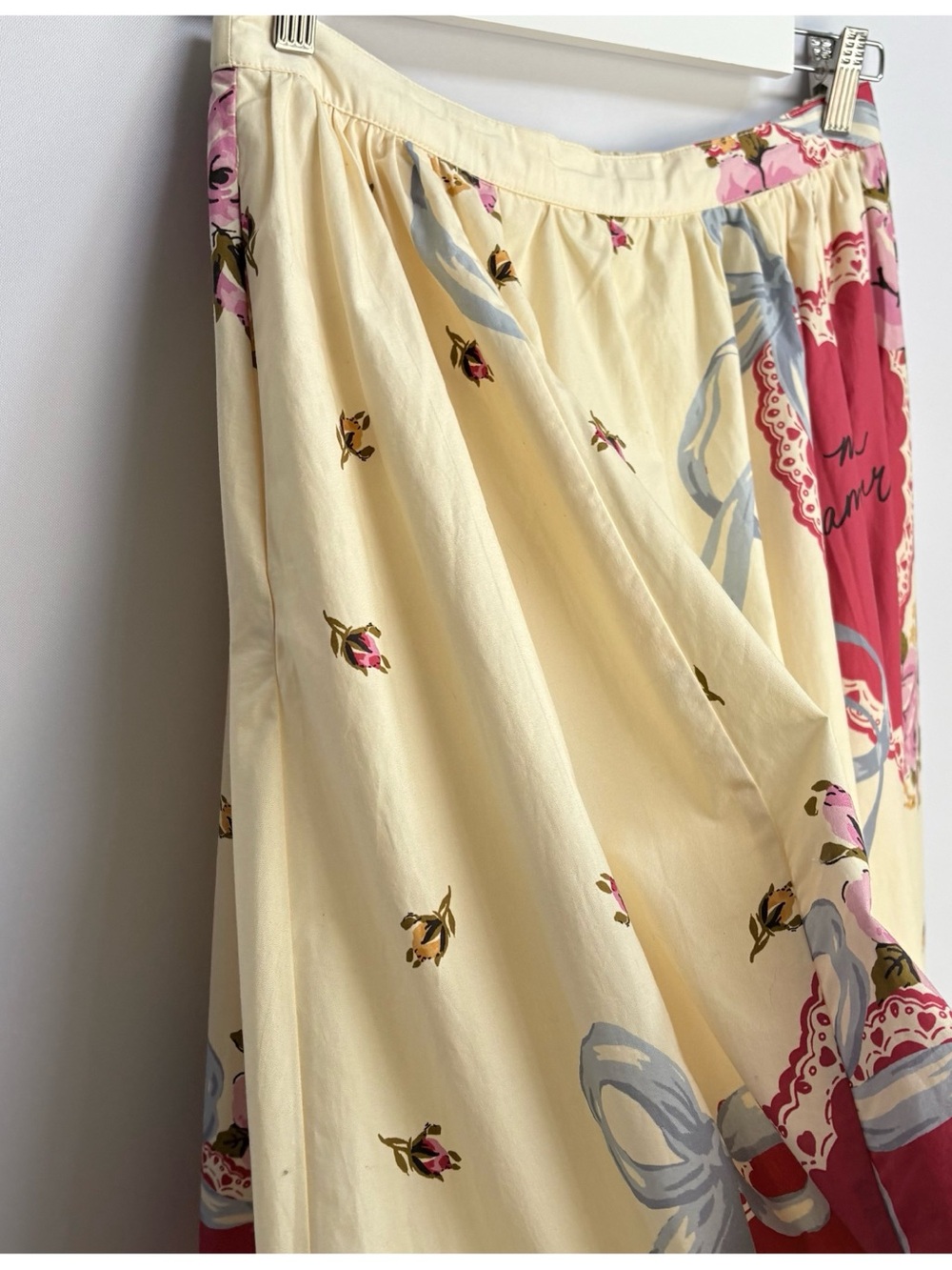 NWT Anthropologie Maeve Jacie Poplin Vintage Heart Floral Print Maxi Skirt S - Picture 11 of 17